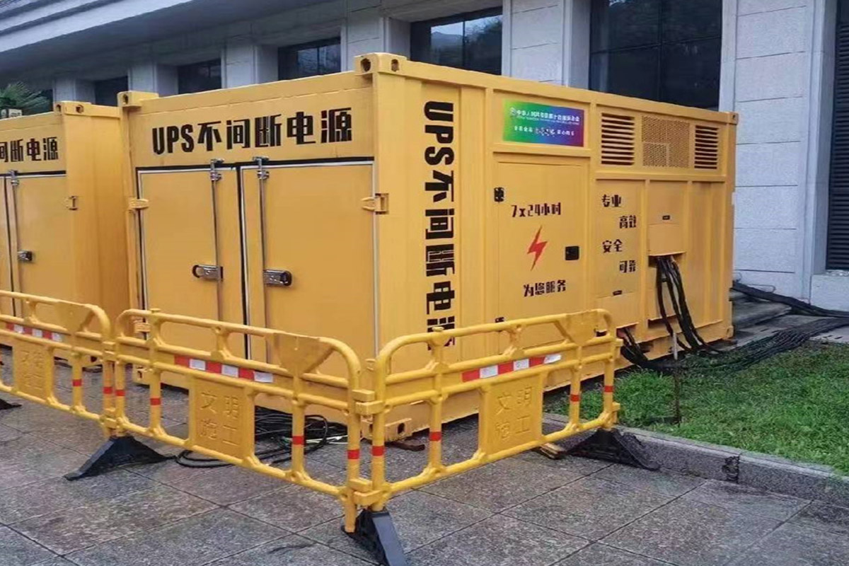 东风发电机租赁施工现场